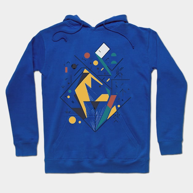 Bohemian Style Geometric Shapes - Colorful Hoodie by ElMass